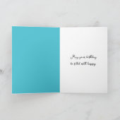 Verjaardag Zeemeeuw Vliegen Met Een Bikini Top Kaart (Binnen)