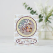 Verjaardag Zeeschelpen door Sharon Briefkaart (Staand voorkant)