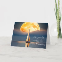 Verjaardag Zeilboot in Moonlight