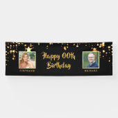 Verjaardag zelfde leeftijd elk jaar twee mensen go spandoek (Horizontaal)