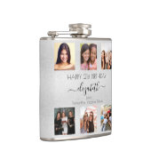 Verjaardag zilver beste vrienden foto namen heupfles (Rechts)