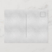 Verjaardag zilver koninklijk blauw uitnodiging briefkaart (Achterkant)