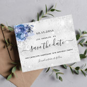 Verjaardag zilverblauw budget behalve datum flyer