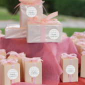 Verjaardag zilveren glitter naamdatum ronde sticker