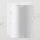 Verjaardag zilveren gouden ballonnen kaart (Achterkant)