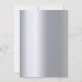 Verjaardag zilveren muzieknoten kaart (Achterkant)