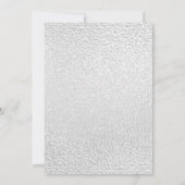 Verjaardag zilveren zwarte muzieknoten metaal kaart (Achterkant)