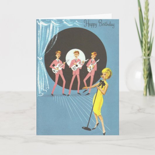  Verjaardag - Zingende Verjaardagswensen, Kaart (Voorkant)