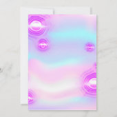 Verjaardag Zoete 16e Holograaf Futuristische Eenho Kaart (Achterkant)