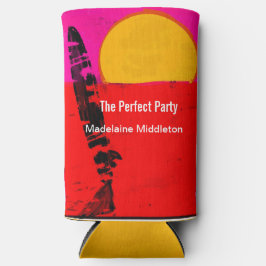 Verjaardag Zomer Strand Retro Poster Seltzer Blikjeskoeler