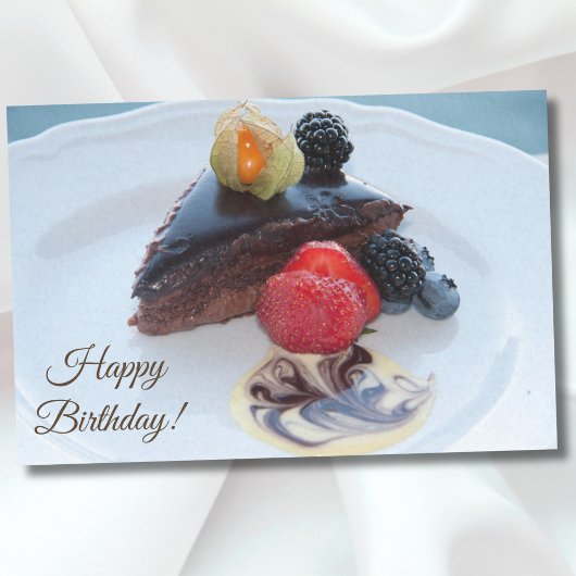 Verjaardag Zondige Chocolade Cake Tissuepapier