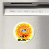 VERJAARDAG: Zonne verjaardagssticker Magneet (Insitu (Vaatwasser))