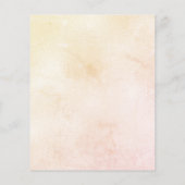 Verjaardag zonnebloem geel sinaasappel budget uitn flyer (Achterkant)