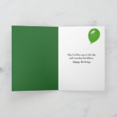 Verjaardag zonnestralen op een bospad kaart (Binnen)