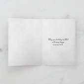 Verjaardag-zonsondergang en zeilboten kaart (Binnen)