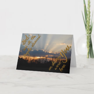 Verjaardag zonsopgang kaart