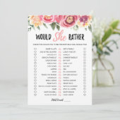 Verjaardag zou ze liever bewerkbare game Kaart (Staand voorkant)