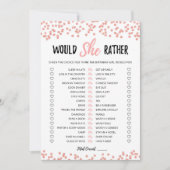 Verjaardag zou ze liever bewerkbare game Kaart (Voorkant)