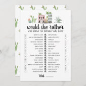 Verjaardag zou ze liever bewerkbare game Kaart (Voorkant / Achterkant)