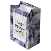 Verjaardag Zout Water Taffy Medium Gift Bag Medium Cadeauzakje (Voorkant Gekanteld)