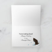 Verjaardag - Zuster - de Klok van de Koekoek Kaart (Binnen)