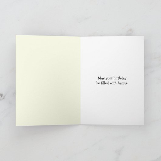 Verjaardag zwart Beer rollen in herfstbladeren Kaart (Binnen)