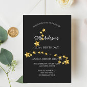 Verjaardag zwart goud Vissen sterrenbeeld Kaart