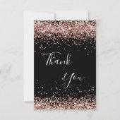 Verjaardag zwart roos goud bedankt (Voorkant)
