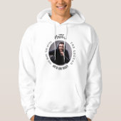 Verjaardag zwart wit foto man myth legende hoodie (Voorkant)