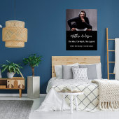 Verjaardag zwart wit foto man myth legende poster