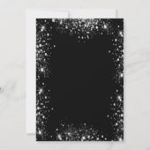 Verjaardag zwart zilver glitter ballonnen tweeling kaart (Achterkant)