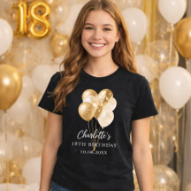 Verjaardag zwarte gouden ballonnen