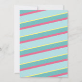 Verjaardag Zwembad Party Schattige Roze Zonnebril  Kaart (Achterkant)