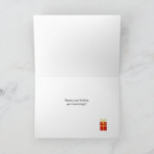 Verjaardag zwemmer brengen cadeau kaart (Binnen)