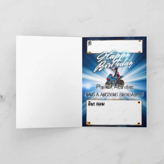 Verjaardagafiets Kaart (Binnen)