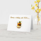 ** VERJAARDAGEN DELEN** IS MIJN KOPJE THEE KAART (Gele Bloem)