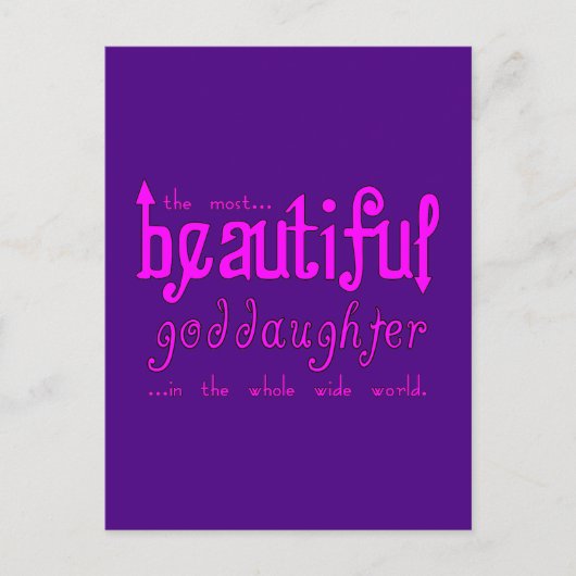 Verjaardagen Kerstfeesten Mooie peetdochter Feestdagenkaart (Voorkant)