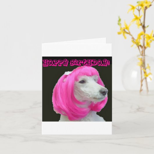 Verjaardagen met Bowie Kaart (Gele Bloem)