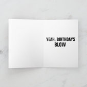 VERJAARDAGEN ONTPLoffen, KOGELVIS FUNNY KAART (Binnen)