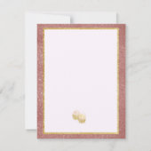 verjaardagen Persoonlijke naam Roos gouden kaart (Achterkant)