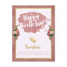 verjaardagen Persoonlijke naamswijziging Roos goud