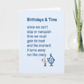 Verjaardagen & Tijd - een grappig Kaart (Voorkant)