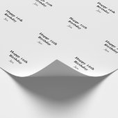 verjaardagen toevoegen jouw naam tekst afbeelding  cadeaupapier (Hoek)