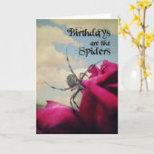 Verjaardagen zijn als spinnen kaart (Gele Bloem)
