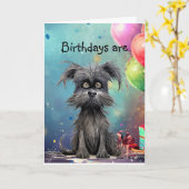 Verjaardagen zijn niet voor jou, dat is oké kaart (Gele Bloem)