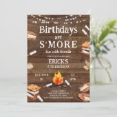 Verjaardagen zijn S'More Fun met vriend Bonfire Kaart (Staand voorkant)