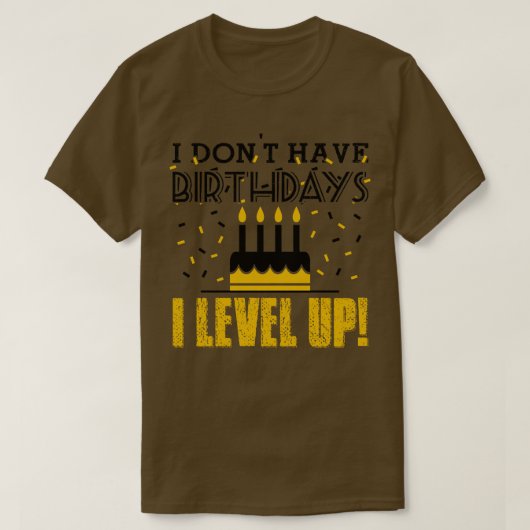 Verjaardagen zwart t-shirt (Design voorkant)
