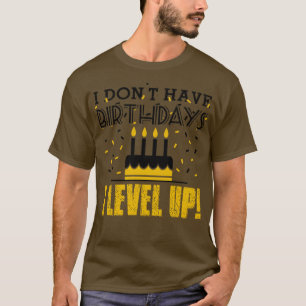 Verjaardagen zwart t-shirt
