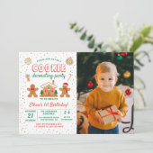 Verjaardagfoto van de feestdag Cookie Decorting Pa Kaart (Staand voorkant)