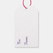Verjaardagkaarsen  cadeaulabel (Achterkant)